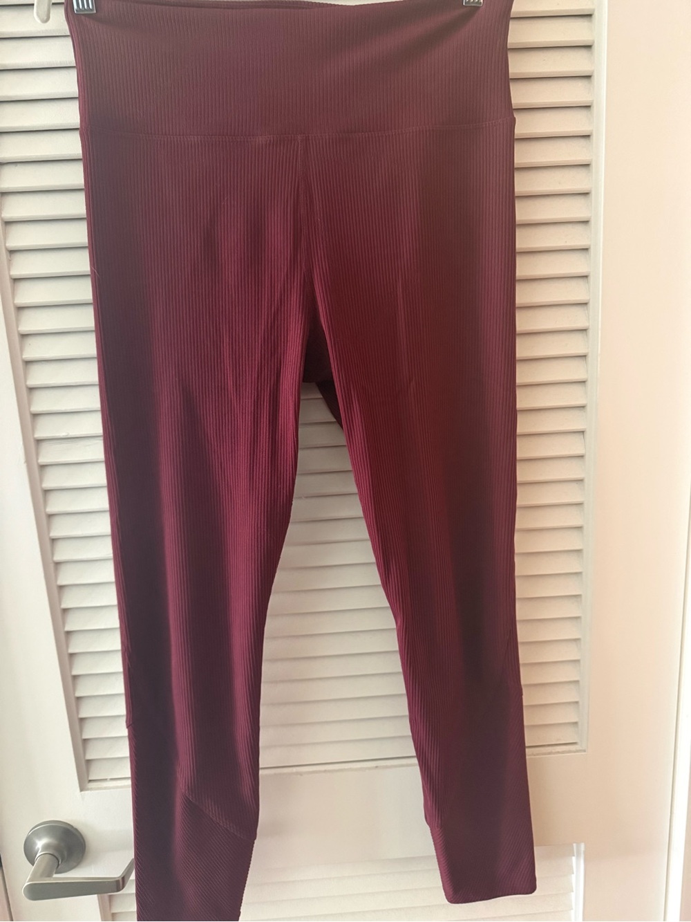 Target Burgundy Ribbed Leggings
